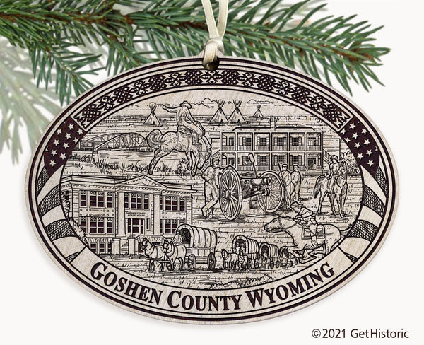 Goshen County Wyoming Engraved Ornament