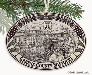 Greene County Missouri Engraved Ornament