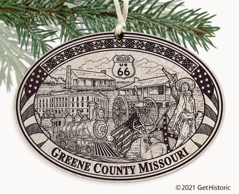 Greene County Missouri Engraved Ornament