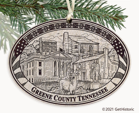 Greene County Tennessee Engraved Ornament