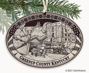 Greenup County Kentucky Engraved Ornament