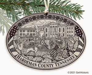 Hardeman County Tennessee Engraved Ornament