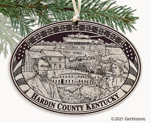 Hardin County Kentucky Engraved Ornament