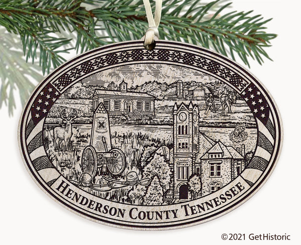 Henderson County Tennessee Engraved Ornament