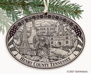 Henry County Tennessee Engraved Ornament