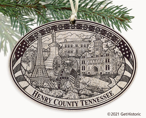 Henry County Tennessee Engraved Ornament