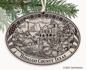 Hidalgo County Texas Engraved Ornament