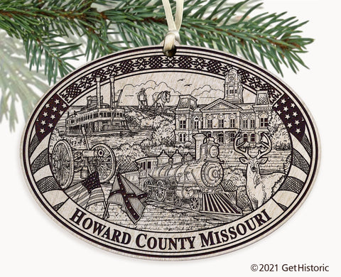 Howard County Missouri Engraved Ornament