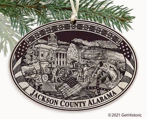 Jackson County Alabama Engraved Ornament