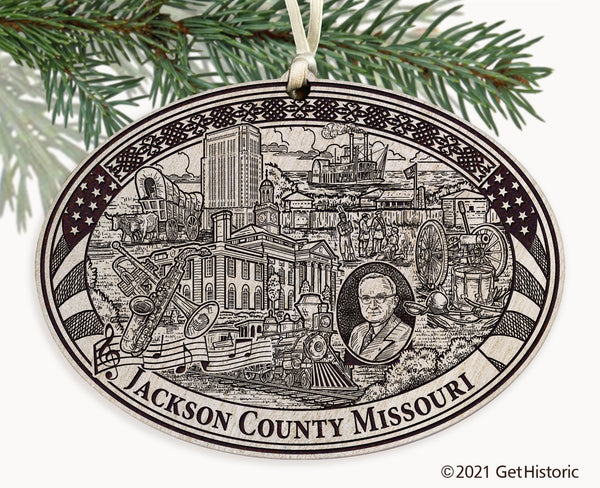 Jackson County Missouri Engraved Ornament
