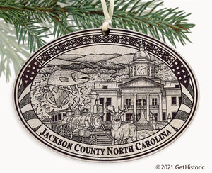 Jackson County North Carolina Engraved Ornament
