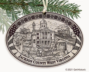 Jackson County West Virginia Engraved Ornament