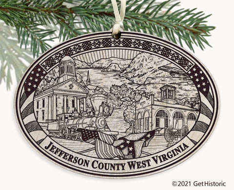Jefferson County West Virginia Engraved Ornament