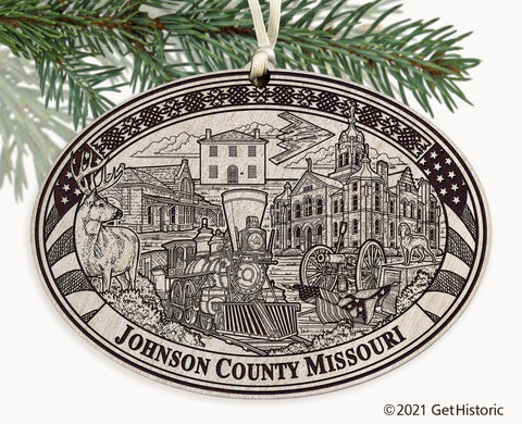 Johnson County Missouri Engraved Ornament