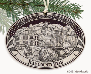 Juab County Utah Engraved Ornament