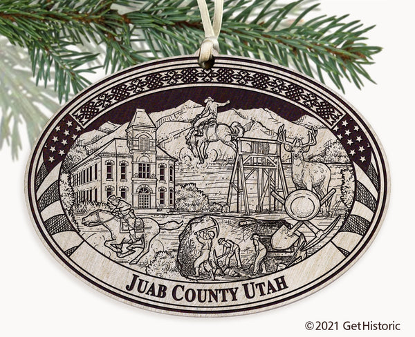 Juab County Utah Engraved Ornament