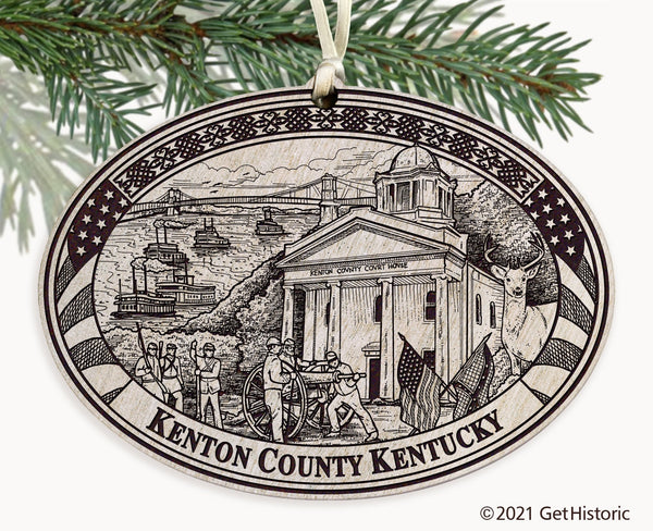 Kenton County Kentucky Engraved Ornament
