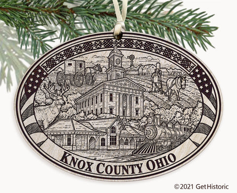 Knox County Ohio Engraved Ornament