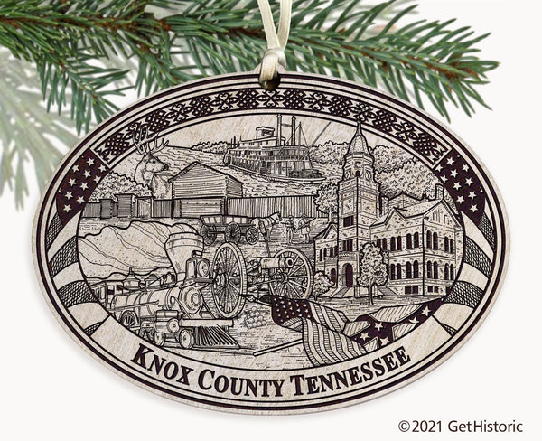 Knox County Tennessee Engraved Ornament