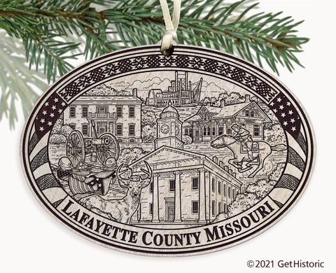 Lafayette County Missouri Engraved Ornament