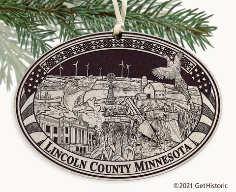 Lincoln County Minnesota Engraved Ornament