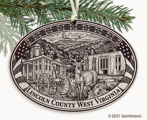 Lincoln County West Virginia Engraved Ornament