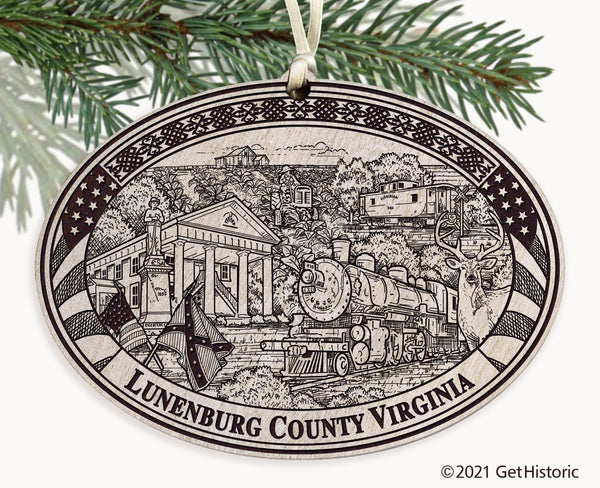 Lunenburg County Virginia Engraved Ornament