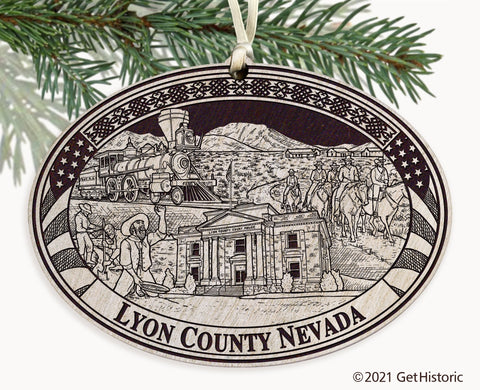 Lyon County Nevada Engraved Ornament