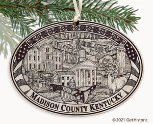 Madison County Kentucky Engraved Ornament