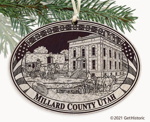 Millard County Utah Engraved Ornament