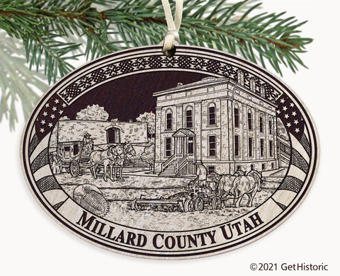 Millard County Utah Engraved Ornament