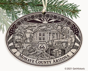Mohave County Arizona Engraved Ornament