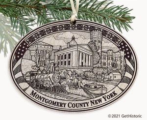 Montgomery County New York Engraved Ornament