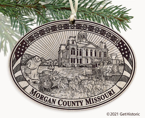 Morgan County Missouri Engraved Ornament