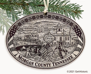 Morgan County Tennessee Engraved Ornament