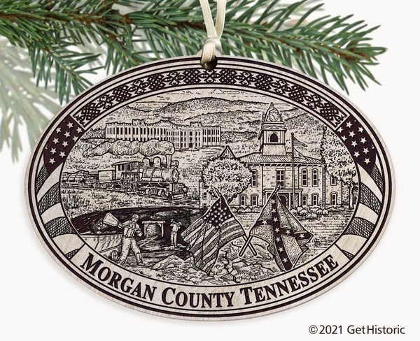 Morgan County Tennessee Engraved Ornament