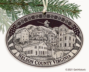Nelson County Virginia Engraved Ornament