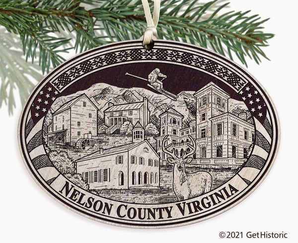 Nelson County Virginia Engraved Ornament