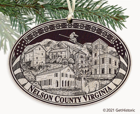 Nelson County Virginia Engraved Ornament