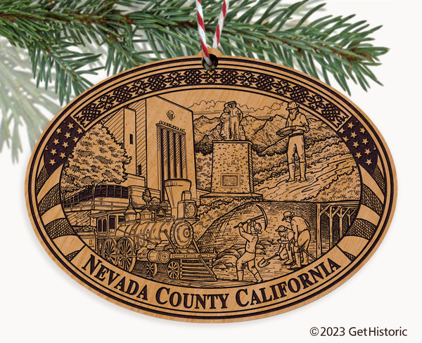 Personalized Wooden Engraved Natural Ornament