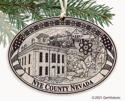 Nye County Nevada Engraved Ornament