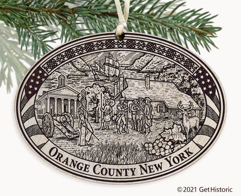 Orange County New York Engraved Ornament