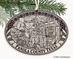 Panola County Texas Engraved Ornament