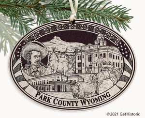 Park County Wyoming Engraved Ornament