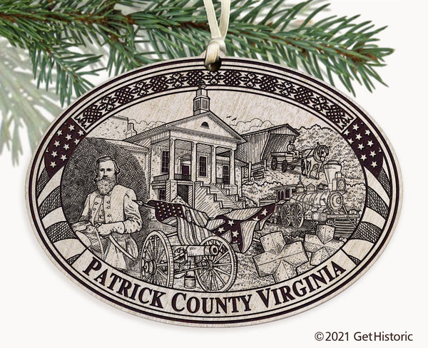Patrick County Virginia Engraved Ornament