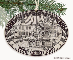 Perry County Ohio Engraved Ornament