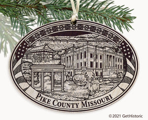 Pike County Missouri Engraved Ornament