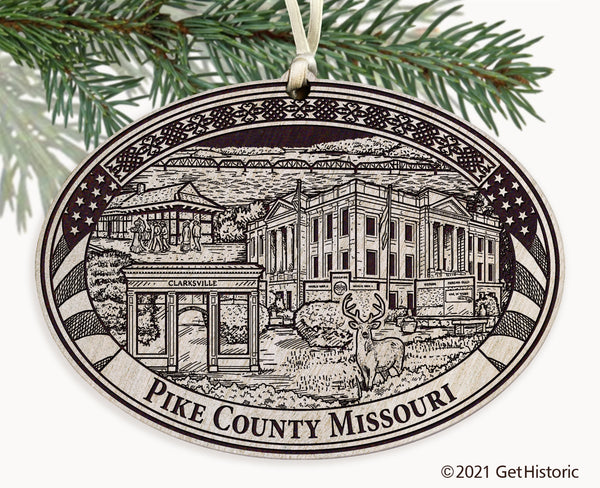 Pike County Missouri Engraved Ornament
