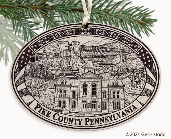 Pike County Pennsylvania Engraved Ornament