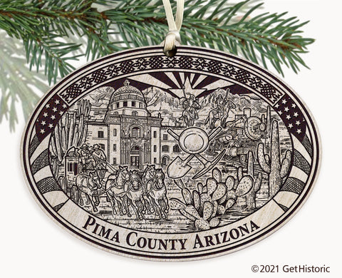 Pima County Arizona Engraved Ornament